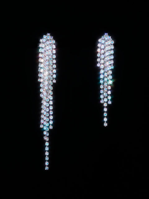fine cascade earrings in iridescent