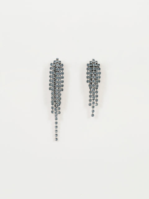 cascade earrings in light denim