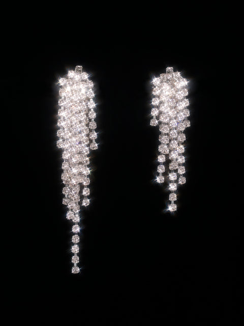 cascade earrings in light silk