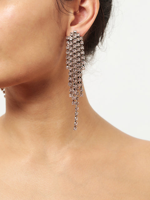 cascade earrings in light silk