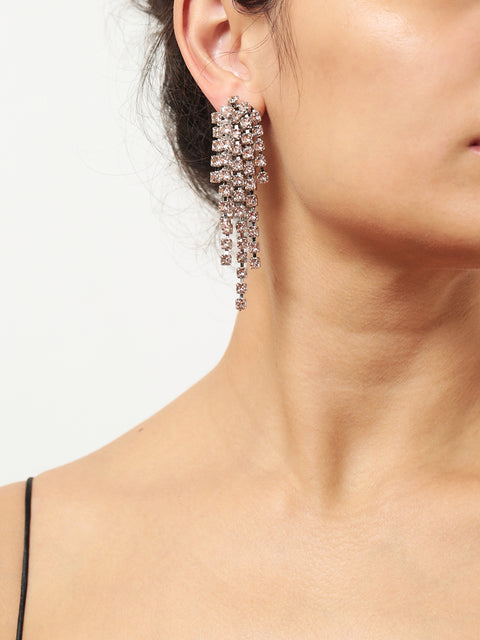 cascade earrings in light silk