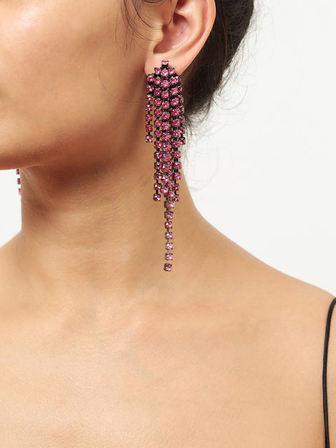 cascade earrings in rose