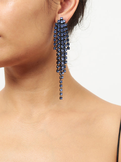 cascade earrings in sapphire