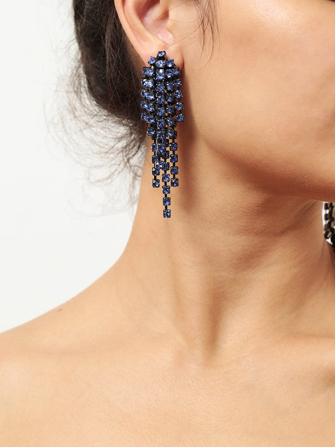 cascade earrings in sapphire