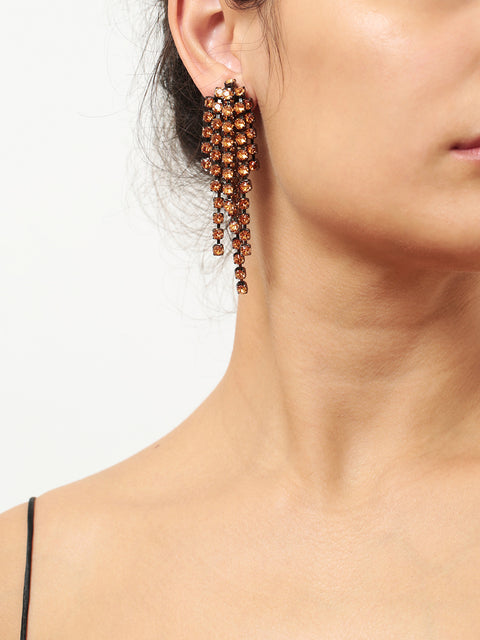 cascade earrings in topaz