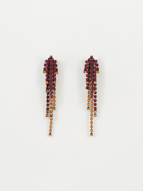 two tone cascade earring