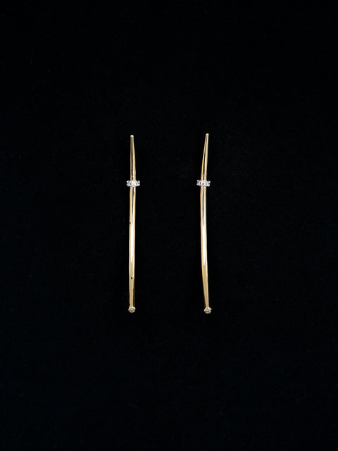 tabua earrings with crystal detail