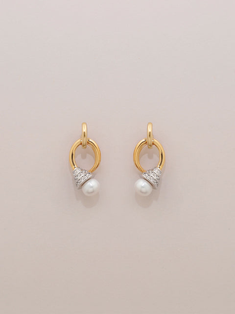 large closed tapered tabua drop hoop earrings