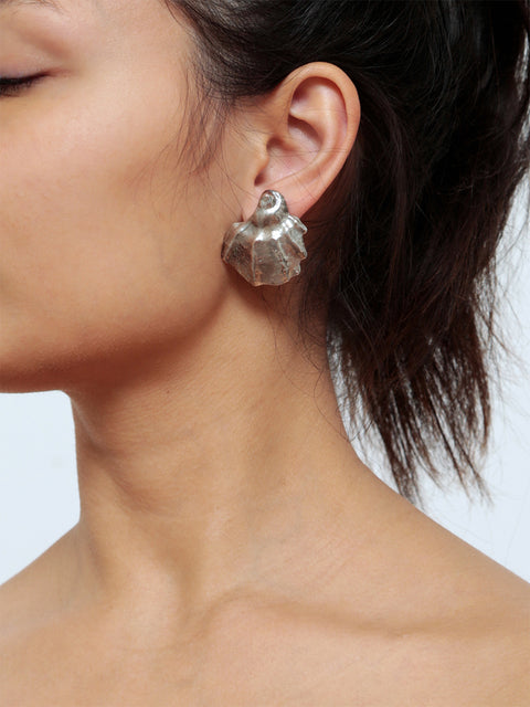 large broken seashell earrings