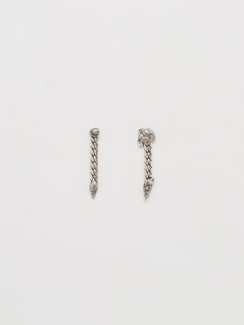 broken seashell drop earrings