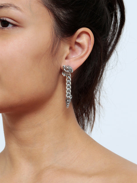 broken seashell drop earrings