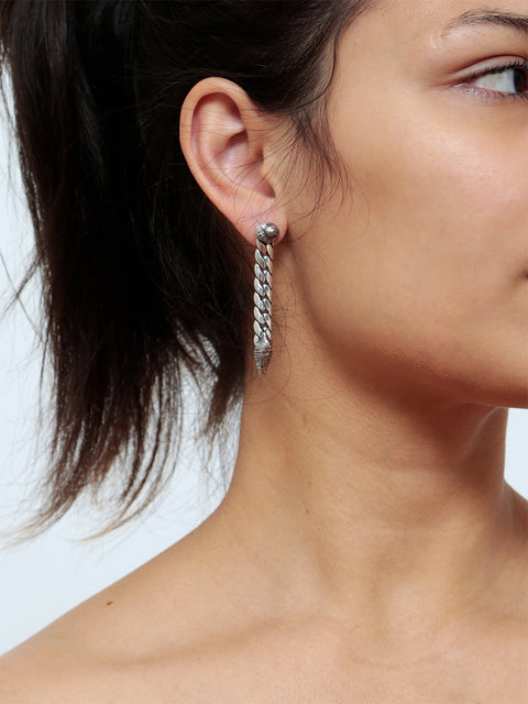broken seashell drop earrings