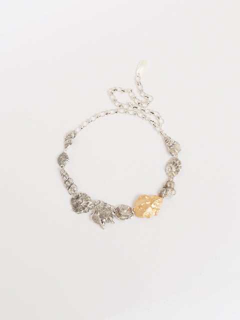 mixed broken seashells necklace