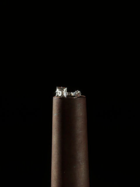 mixed crystal ring set
