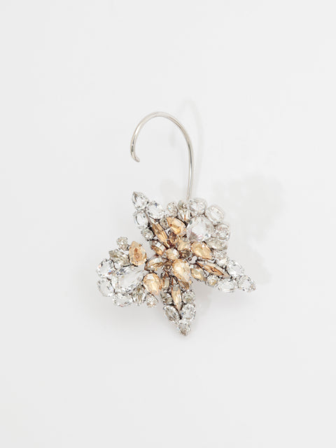 crystal orchid ear-cuff set