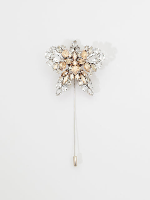 crystal orchid pin