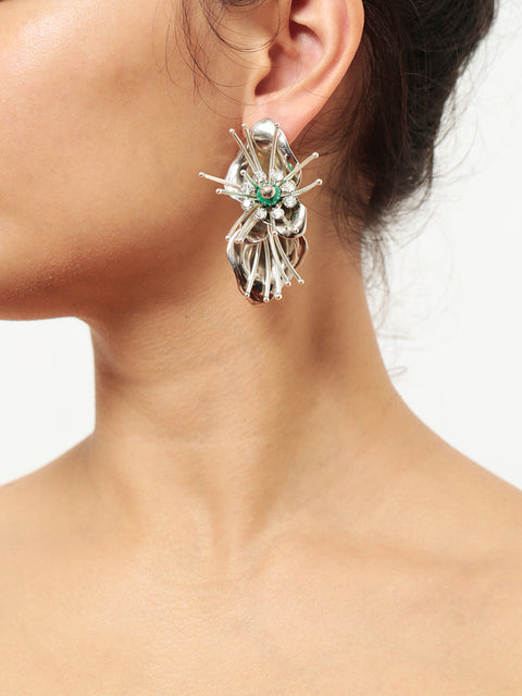 succulent flower earring
