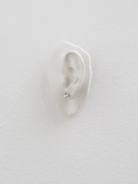 single lily and stud earrings