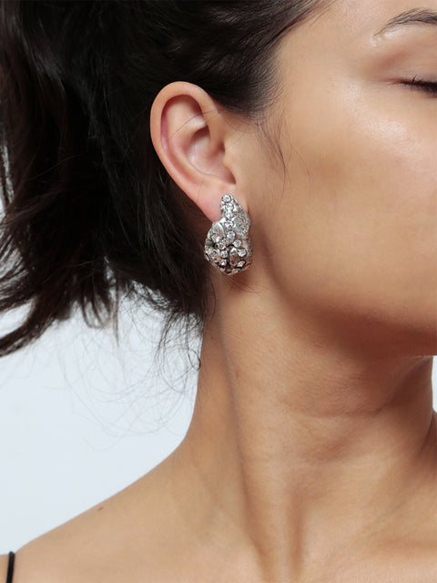 crystallized molten earrings