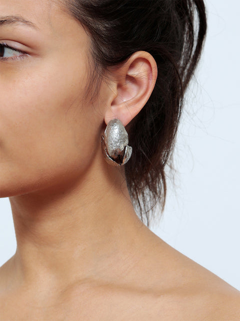 ovoid molten earrings