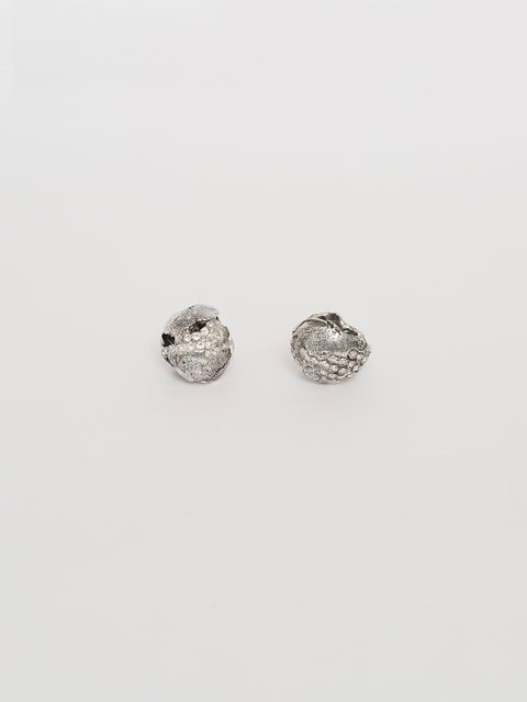 crystallized spherical molten ear-cuff set