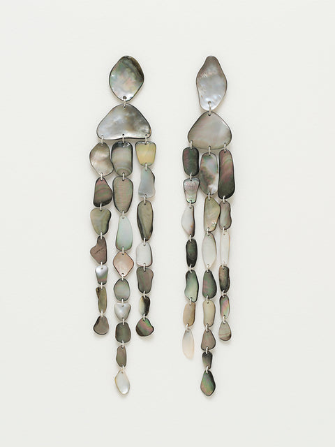 long mobile bmop shell drop earrings