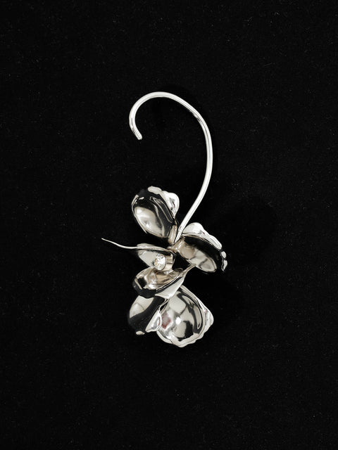 cluster of petals ear-cuff and stud