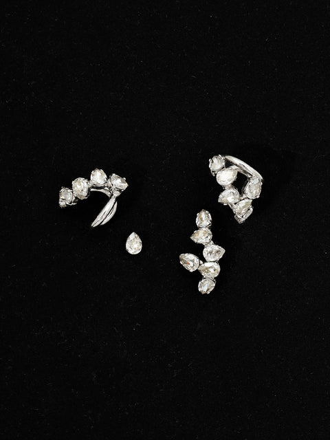 scattered mid ear-cuff and stud set