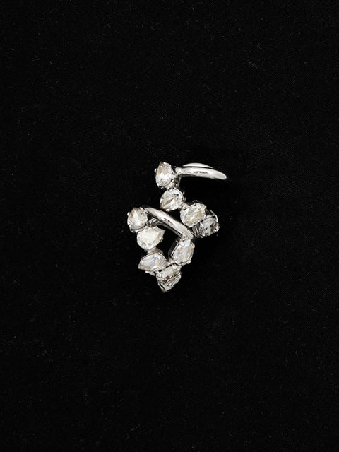 scattered mid ear-cuff and stud set