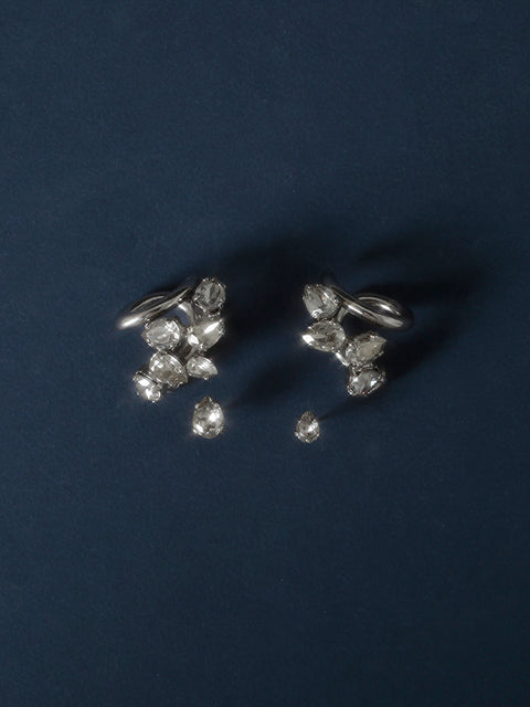 scattered ear-cuff and stud set