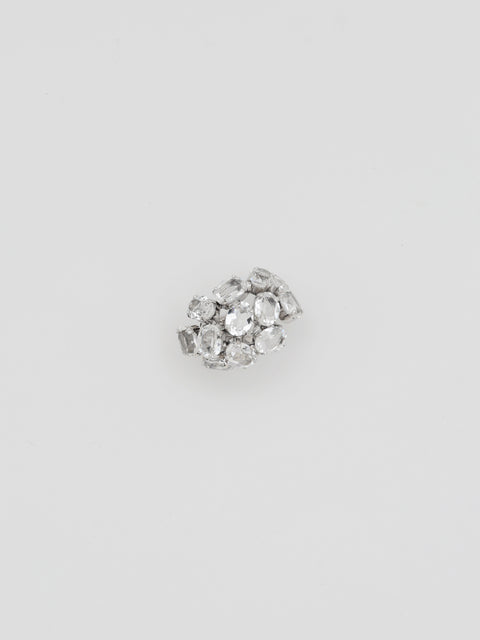 single scattered clear crystal ear-cuff