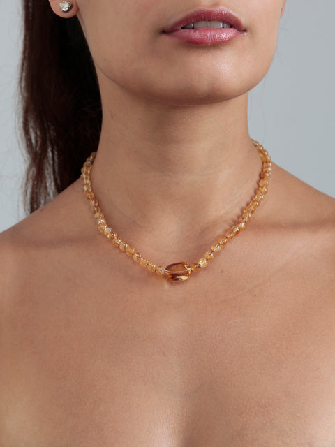 citrine necklace
