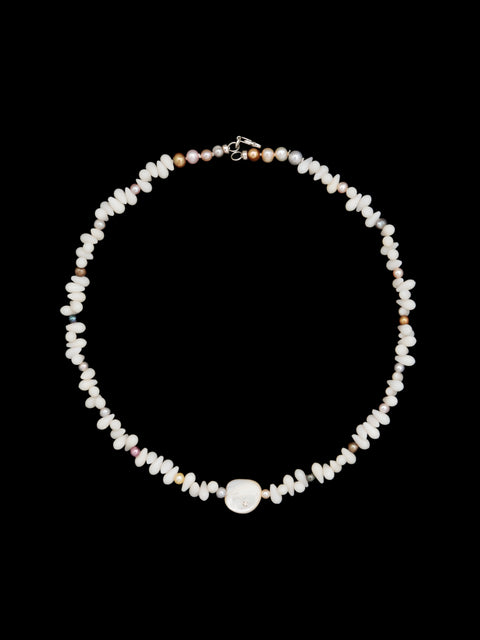 coral and pearl necklace