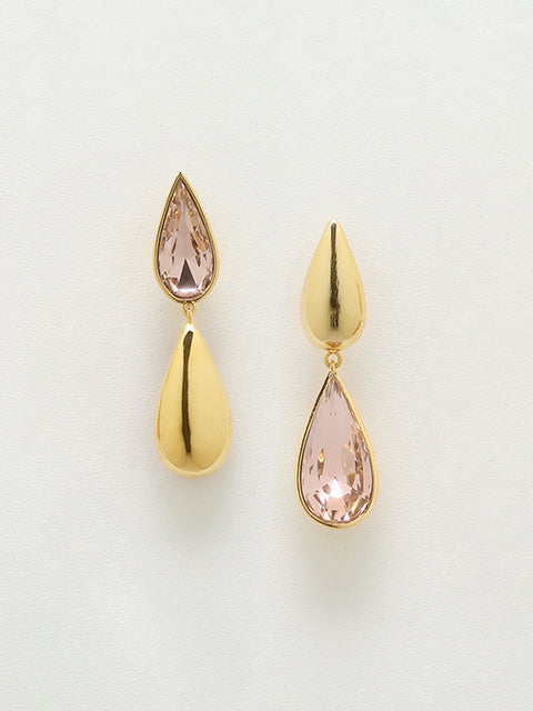 medium hidden tear reverse drop earrings