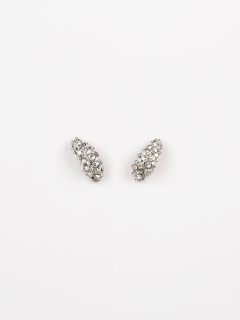 twisted crystal earrings