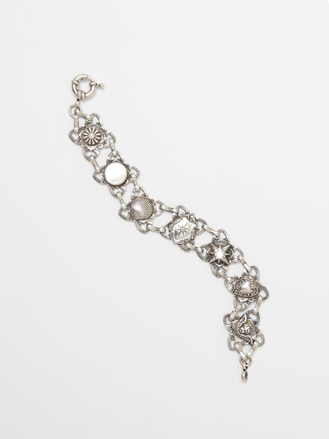 antique gothic mixed charms bracelet