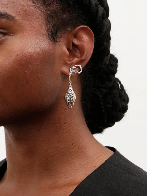 antique gothic organic drop earrings