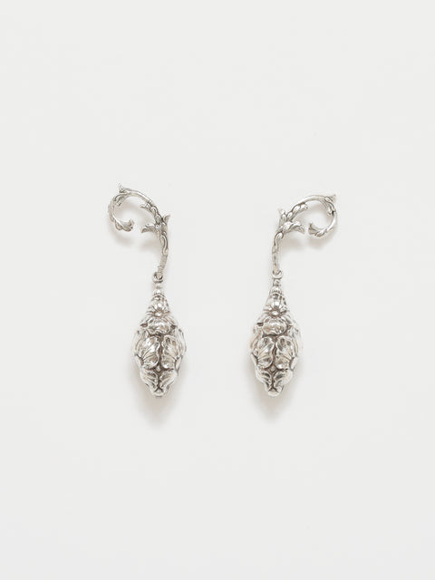 antique gothic organic drop earrings