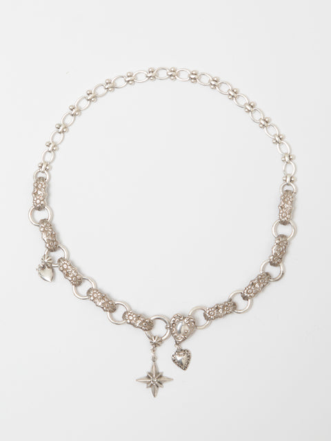 antique gothic link necklace