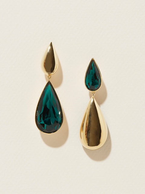 hidden tear reverse drop earrings