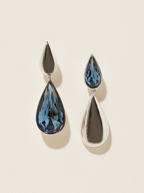 hidden tear reverse drop earrings