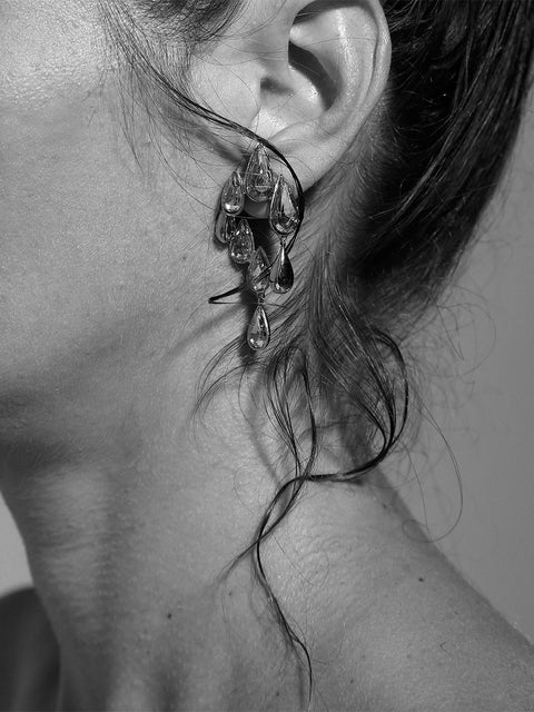 falling tears earrings