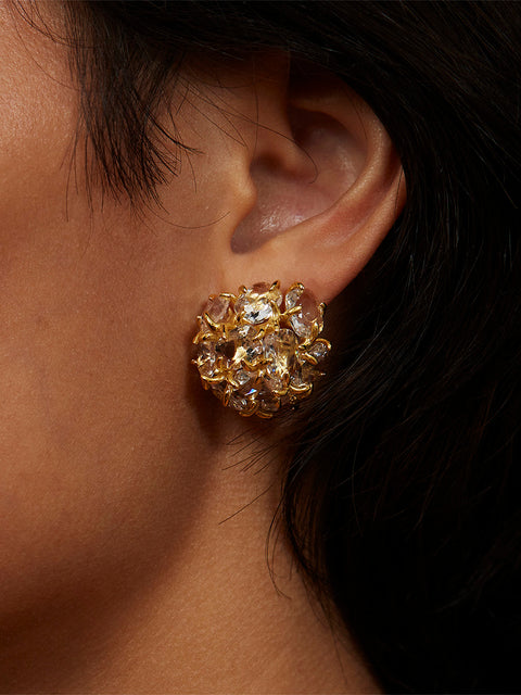 imperfect pile of crystal earrings