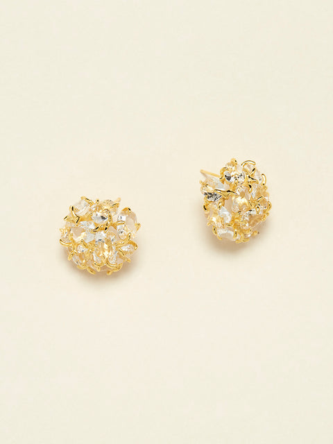 imperfect pile of crystal earrings