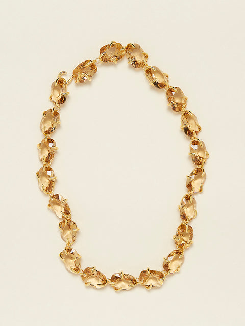 imperfect set crystal necklace