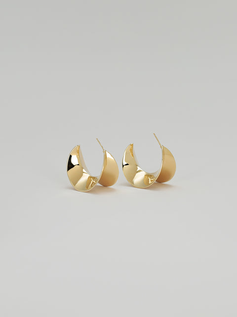 sansevieria hoop earrings