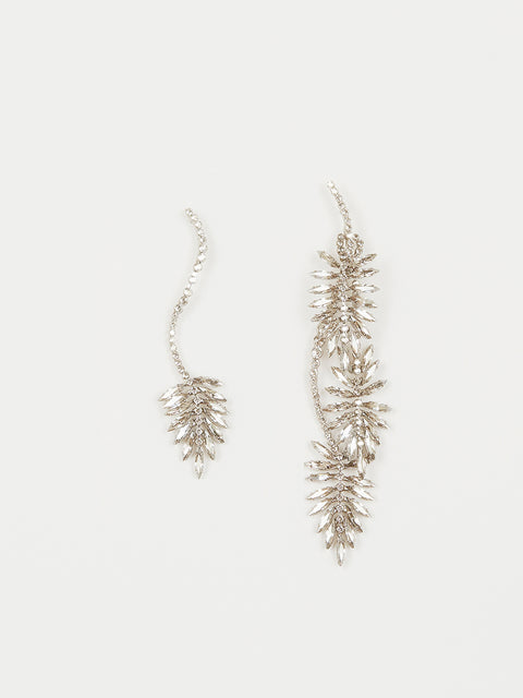 mismatched palm print earrings