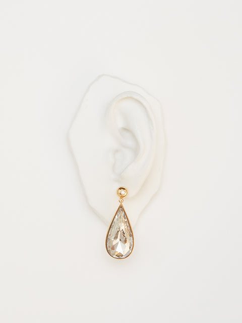 crystal tear drop earrings