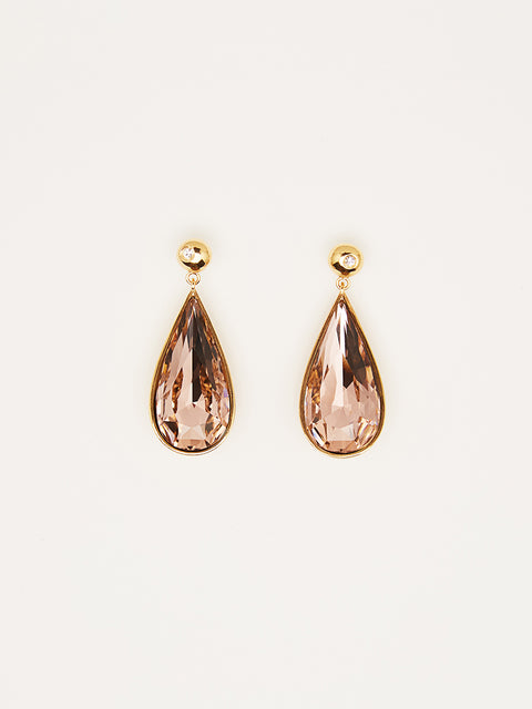 rose teardrop earrings