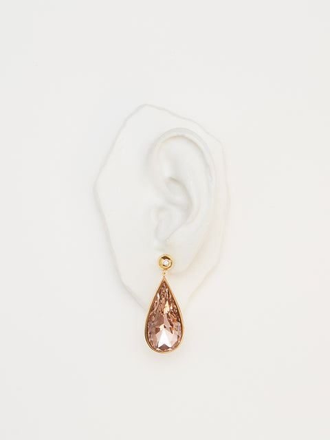 rose teardrop earrings
